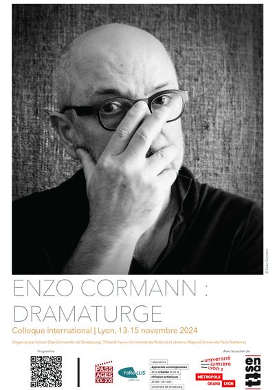 Colloque « Enzo Cormann : dramaturge »