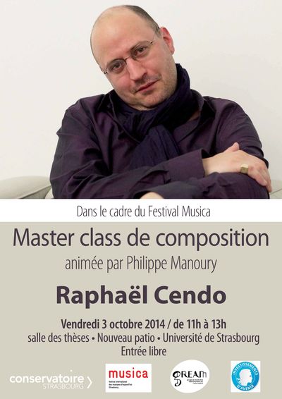 Masterclass de composition Raphael Cendo