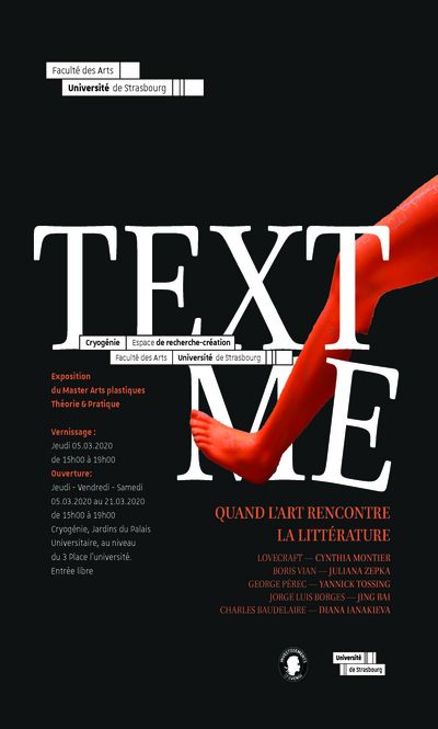 Exposition « Text me : quand l'art rencontre la littérature »