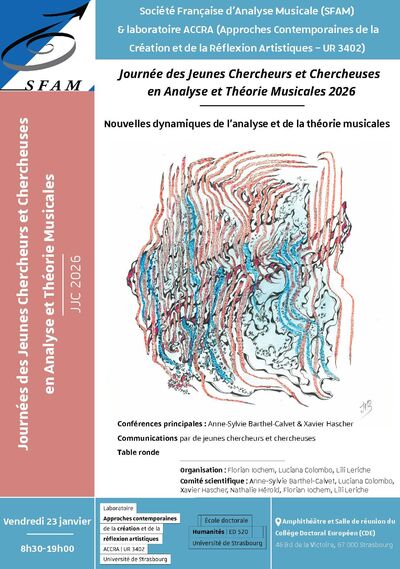 Journée des jeunes chercheurs et chercheuses en analyse et théorie musicales « Nouvelles dynamiques de l'analyse et de la théorie musicales »