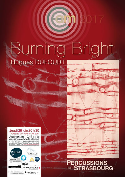 Concert « Burning Bright » par Les Percussions de Strasbourg