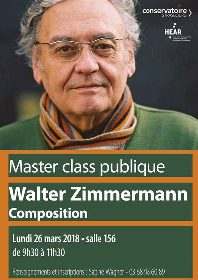 Masterclass Walter Zimmermann
