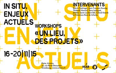 Workshop « In situ - Un lieu, des projets »