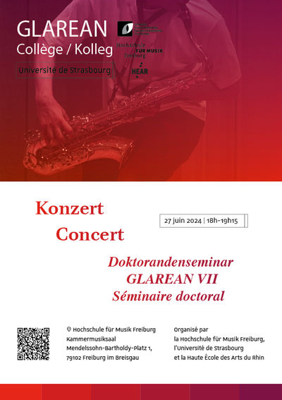 Concert « Doktorandenseminar GLAREAN VII »
