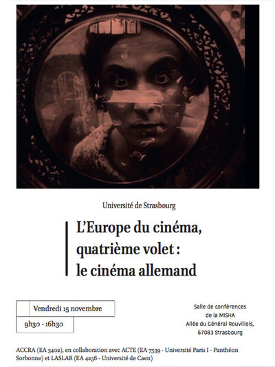 Journée d'études « L'Europe du cinéma : espace de création transnational IV - Le cinéma allemand »