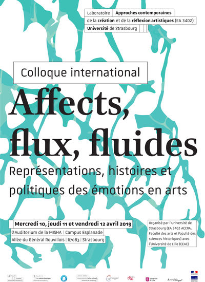 Colloque « Affects, flux, fluides : représentations, histoires et politiques des émotions en arts »